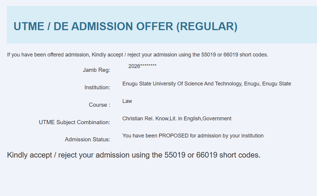 All you need to know about Admission in Progress Check Back Later, You have been PROPOSED for admission by your institution, You have been RECOMMENDED for admission to JAMB, and Your Admission is Being Processed on JAMB CAPS Portal.